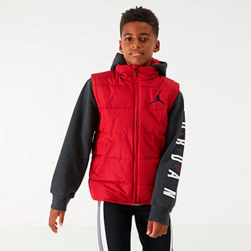 Jordan Boys' Jumpman 2Fer Full-Zip Puffer Jacket